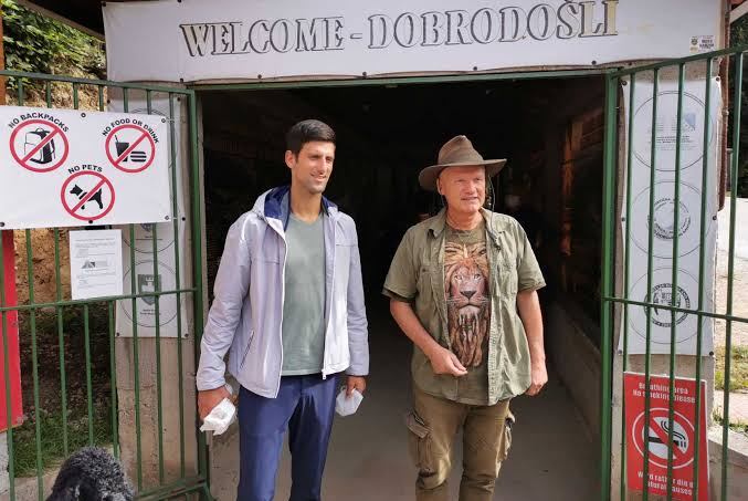 Novak Djokovic at the Bosnian Pyramids in Visoko
